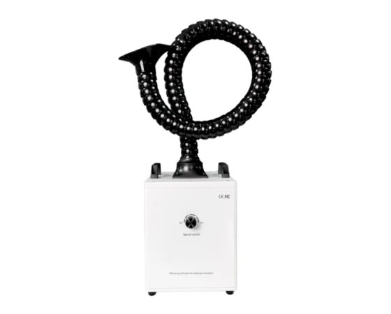 Air extractor connects to shaker