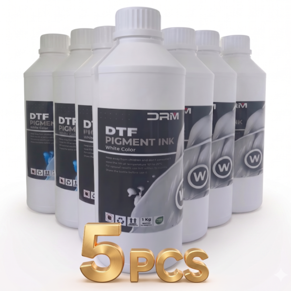 5 liters of High-quality DTF white ink 1000ml