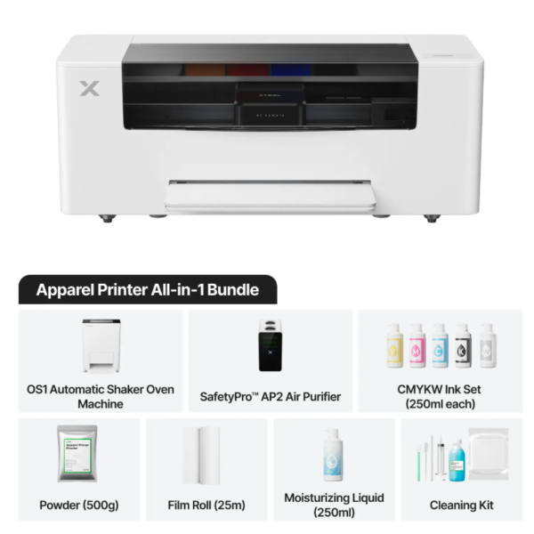 xTool Apparel Printer – All-in-1 Bundle
